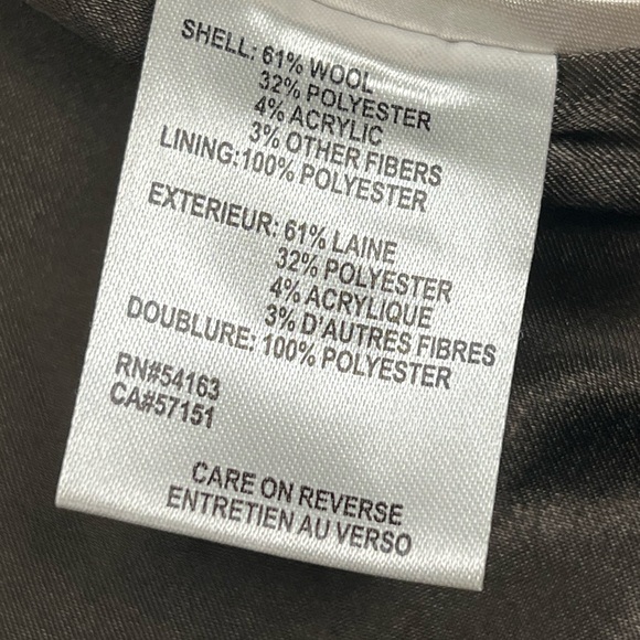 Calvin Klein Beige Women's Wool Blend Coat - Picture 8 of 9